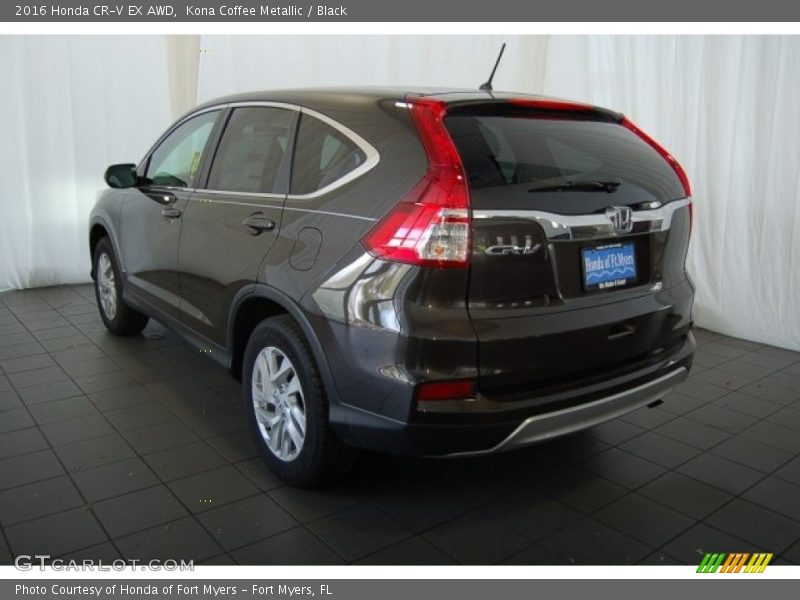 Kona Coffee Metallic / Black 2016 Honda CR-V EX AWD