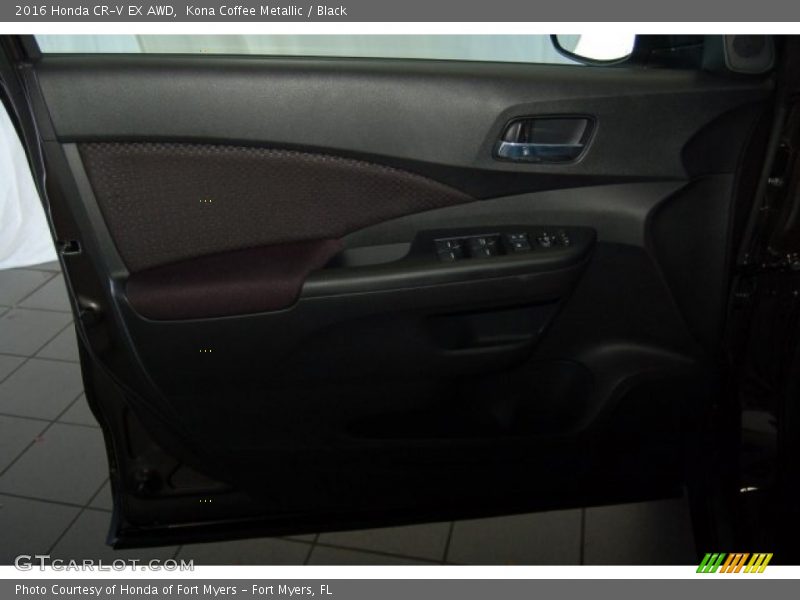 Kona Coffee Metallic / Black 2016 Honda CR-V EX AWD