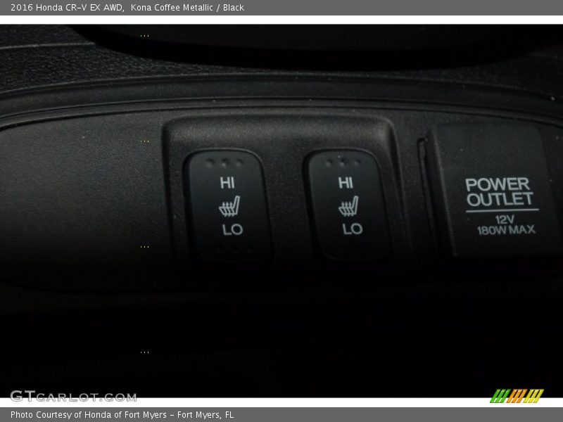 Kona Coffee Metallic / Black 2016 Honda CR-V EX AWD