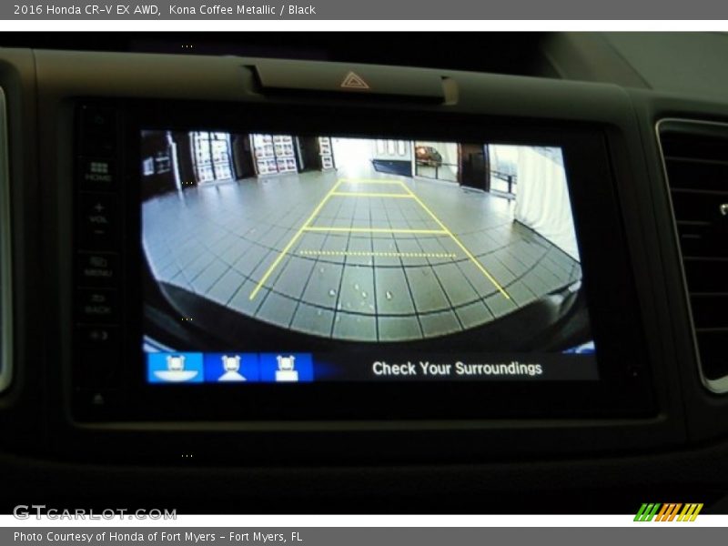 Kona Coffee Metallic / Black 2016 Honda CR-V EX AWD