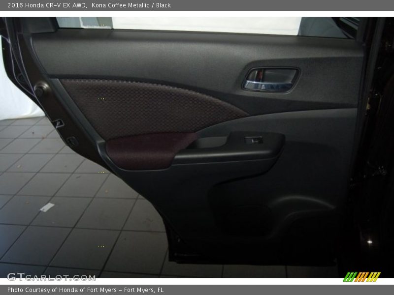 Kona Coffee Metallic / Black 2016 Honda CR-V EX AWD