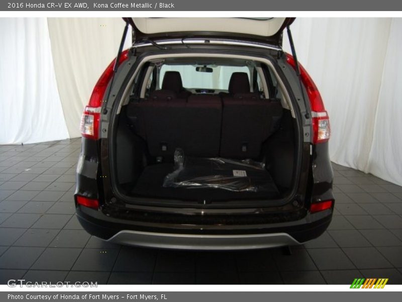 Kona Coffee Metallic / Black 2016 Honda CR-V EX AWD