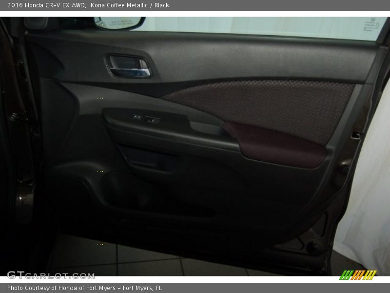 Kona Coffee Metallic / Black 2016 Honda CR-V EX AWD