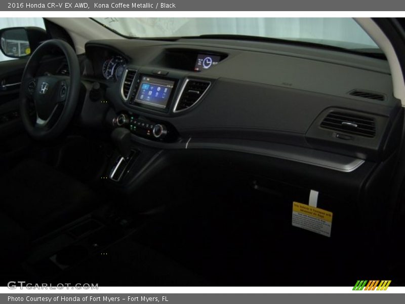 Kona Coffee Metallic / Black 2016 Honda CR-V EX AWD