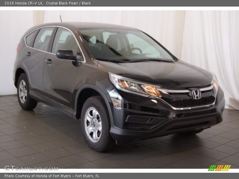Crystal Black Pearl / Black 2016 Honda CR-V LX