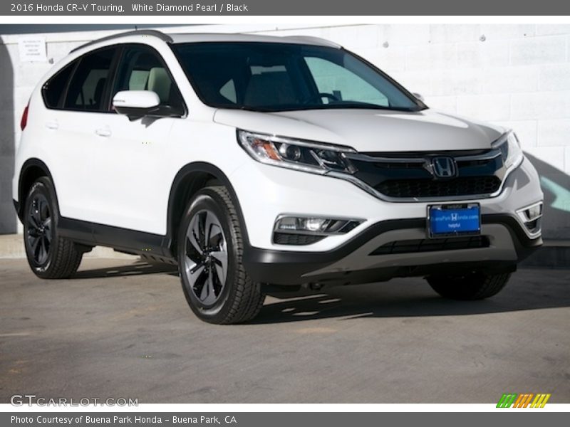 White Diamond Pearl / Black 2016 Honda CR-V Touring