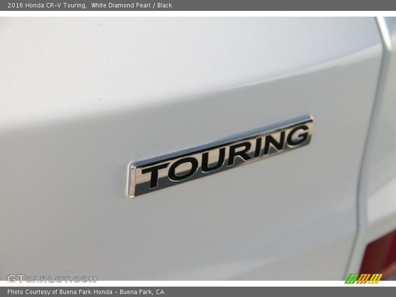 White Diamond Pearl / Black 2016 Honda CR-V Touring