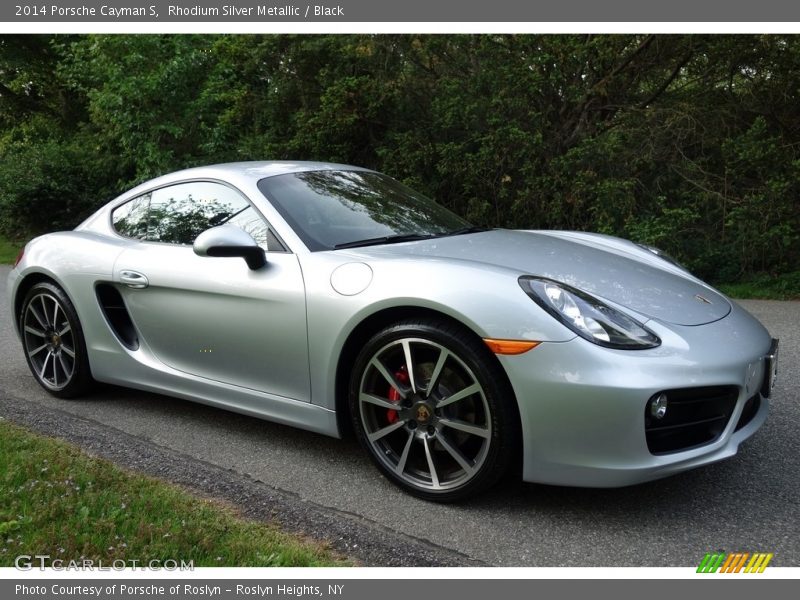 Rhodium Silver Metallic / Black 2014 Porsche Cayman S