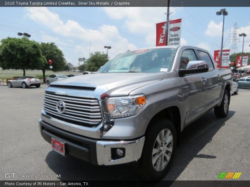 Silver Sky Metallic / Graphite 2016 Toyota Tundra Limited CrewMax