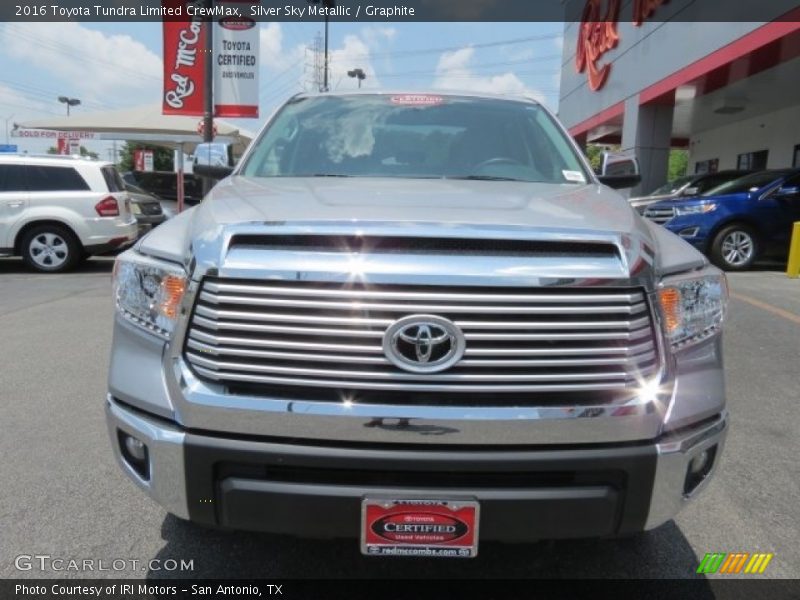 Silver Sky Metallic / Graphite 2016 Toyota Tundra Limited CrewMax