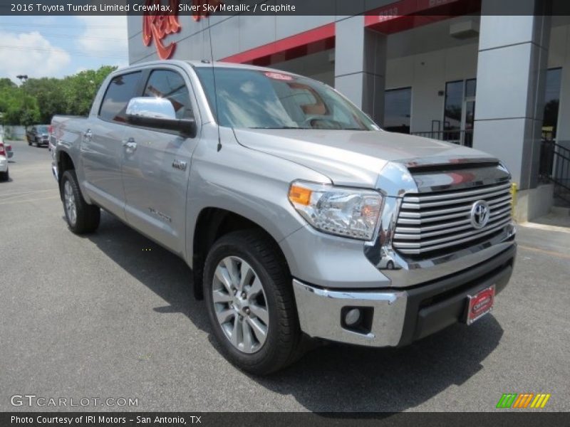 Silver Sky Metallic / Graphite 2016 Toyota Tundra Limited CrewMax