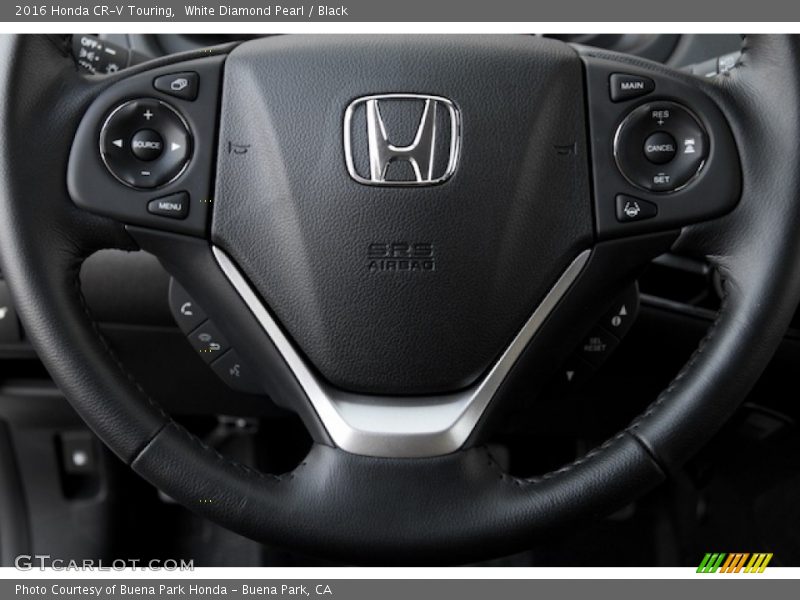 White Diamond Pearl / Black 2016 Honda CR-V Touring