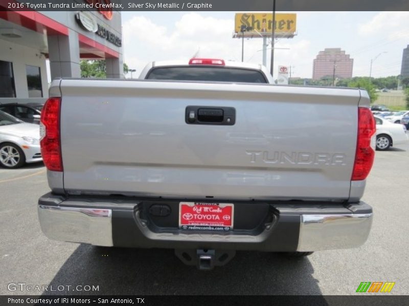 Silver Sky Metallic / Graphite 2016 Toyota Tundra Limited CrewMax
