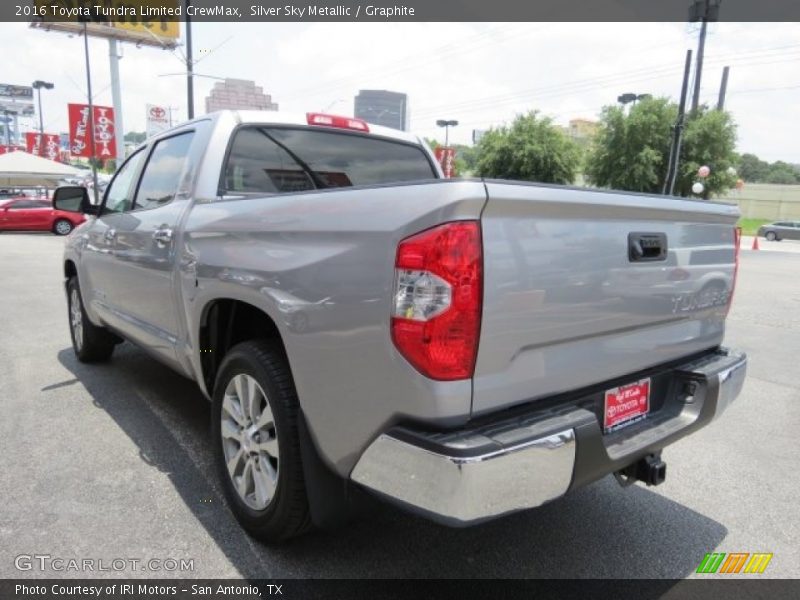 Silver Sky Metallic / Graphite 2016 Toyota Tundra Limited CrewMax