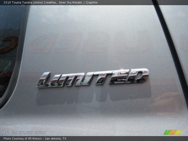 Silver Sky Metallic / Graphite 2016 Toyota Tundra Limited CrewMax