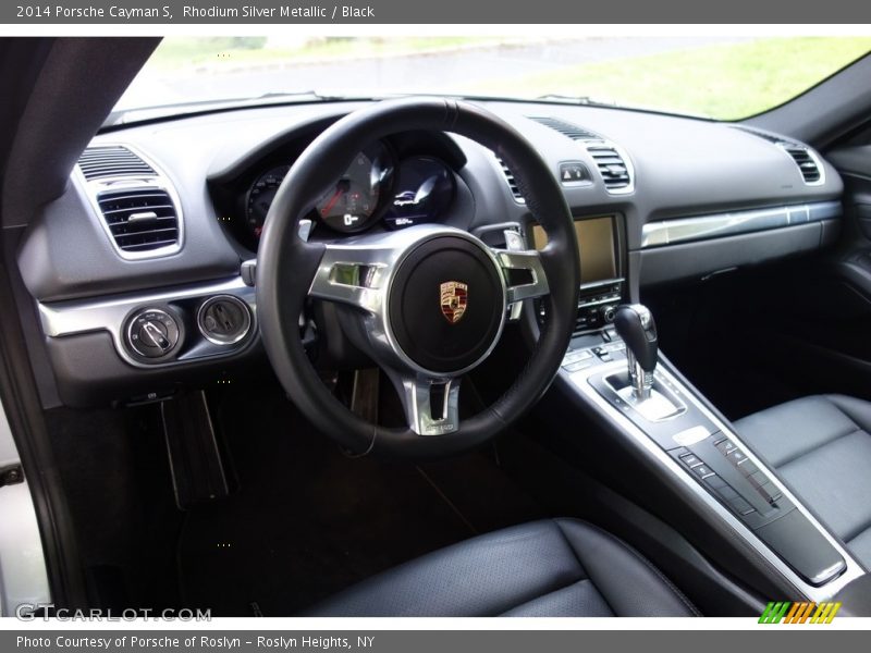 Rhodium Silver Metallic / Black 2014 Porsche Cayman S