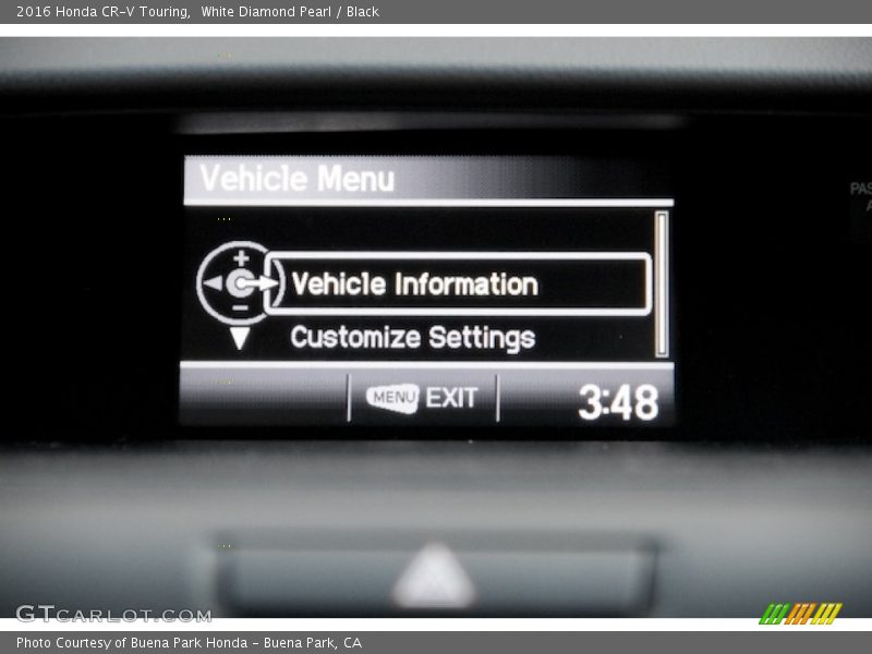 White Diamond Pearl / Black 2016 Honda CR-V Touring