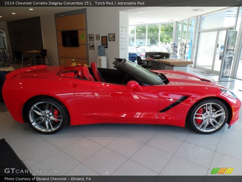  2014 Corvette Stingray Convertible Z51 Torch Red