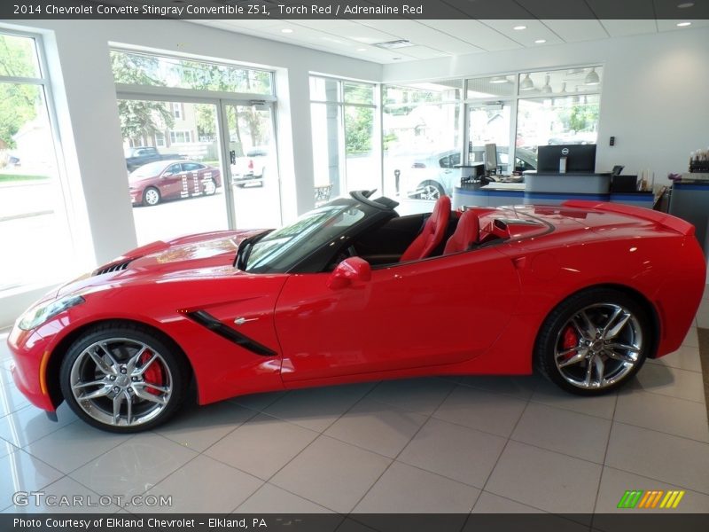 Torch Red / Adrenaline Red 2014 Chevrolet Corvette Stingray Convertible Z51