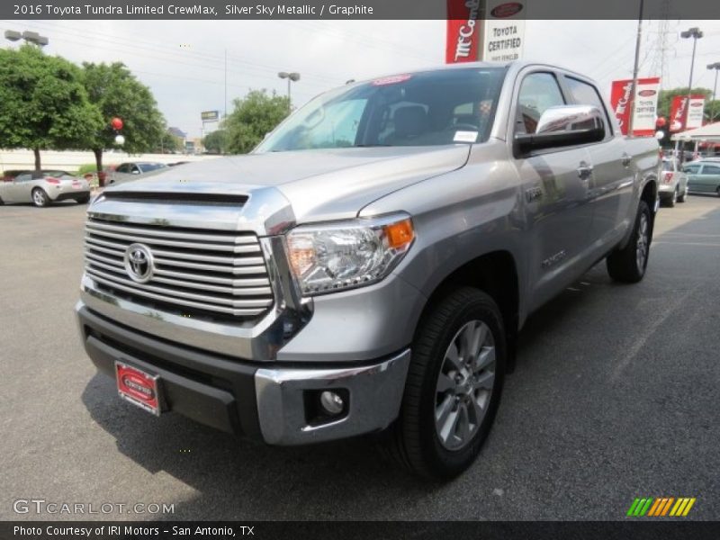 Silver Sky Metallic / Graphite 2016 Toyota Tundra Limited CrewMax