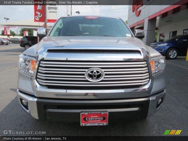 Silver Sky Metallic / Graphite 2016 Toyota Tundra Limited CrewMax