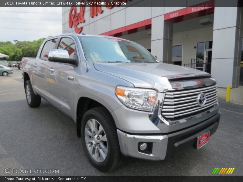Silver Sky Metallic / Graphite 2016 Toyota Tundra Limited CrewMax