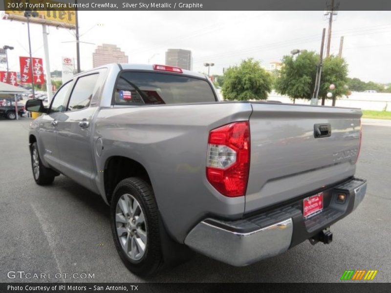 Silver Sky Metallic / Graphite 2016 Toyota Tundra Limited CrewMax