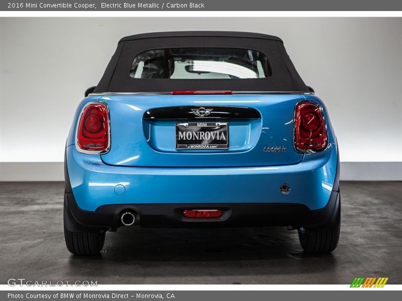Electric Blue Metallic / Carbon Black 2016 Mini Convertible Cooper