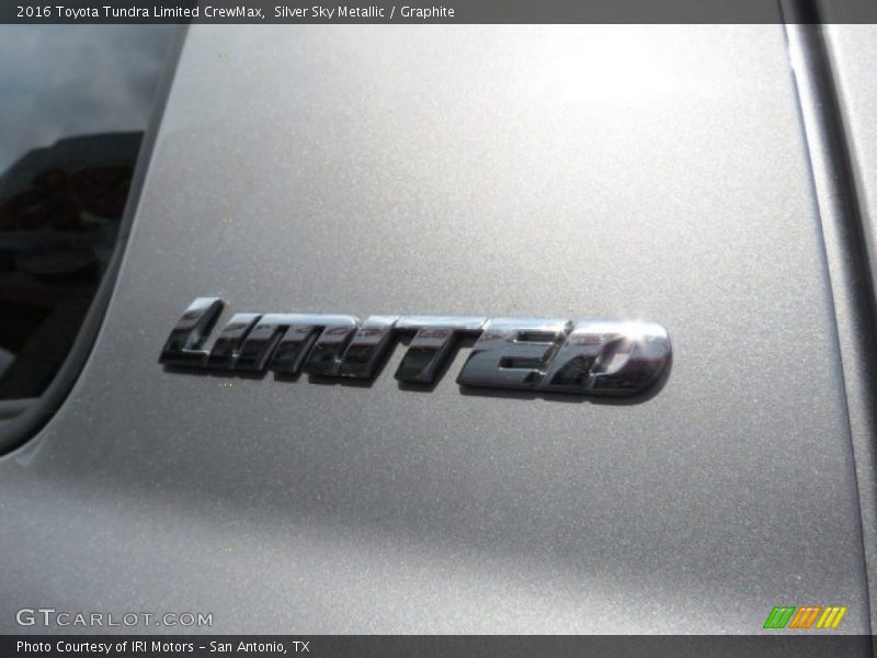 Silver Sky Metallic / Graphite 2016 Toyota Tundra Limited CrewMax