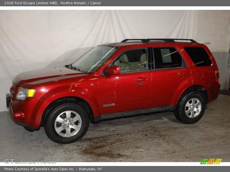 Redfire Metallic / Camel 2008 Ford Escape Limited 4WD