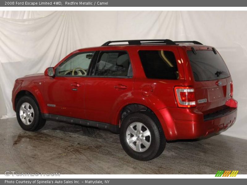 Redfire Metallic / Camel 2008 Ford Escape Limited 4WD