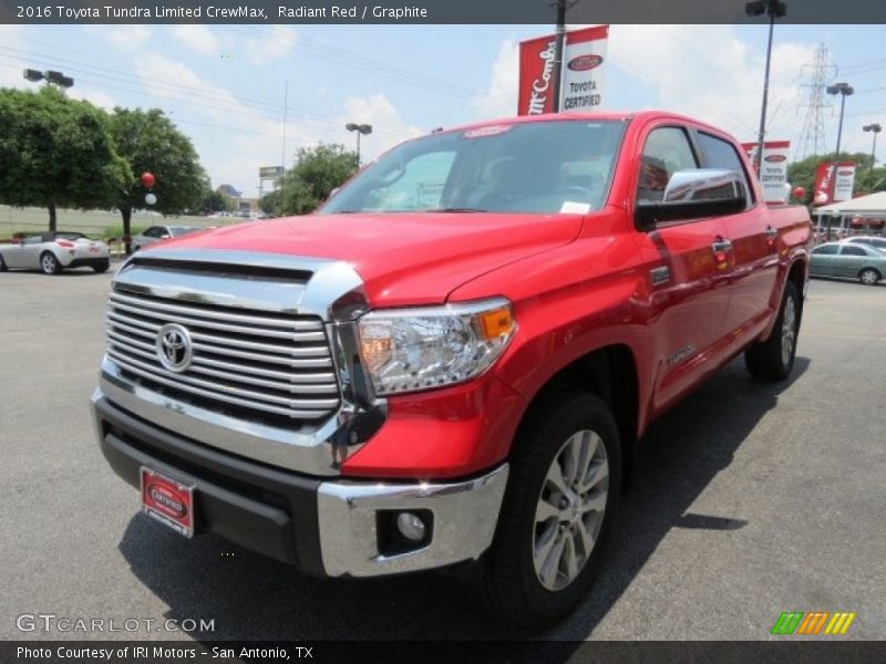 Radiant Red / Graphite 2016 Toyota Tundra Limited CrewMax