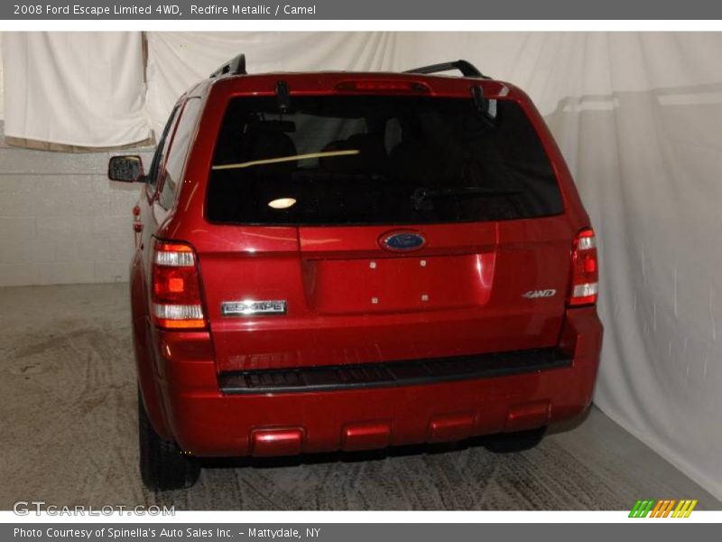 Redfire Metallic / Camel 2008 Ford Escape Limited 4WD