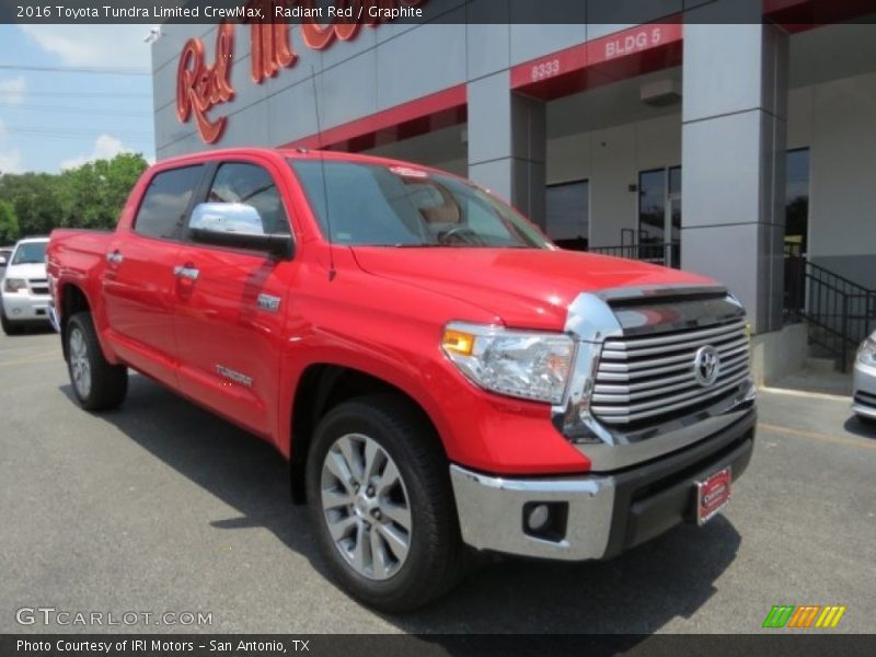 Radiant Red / Graphite 2016 Toyota Tundra Limited CrewMax