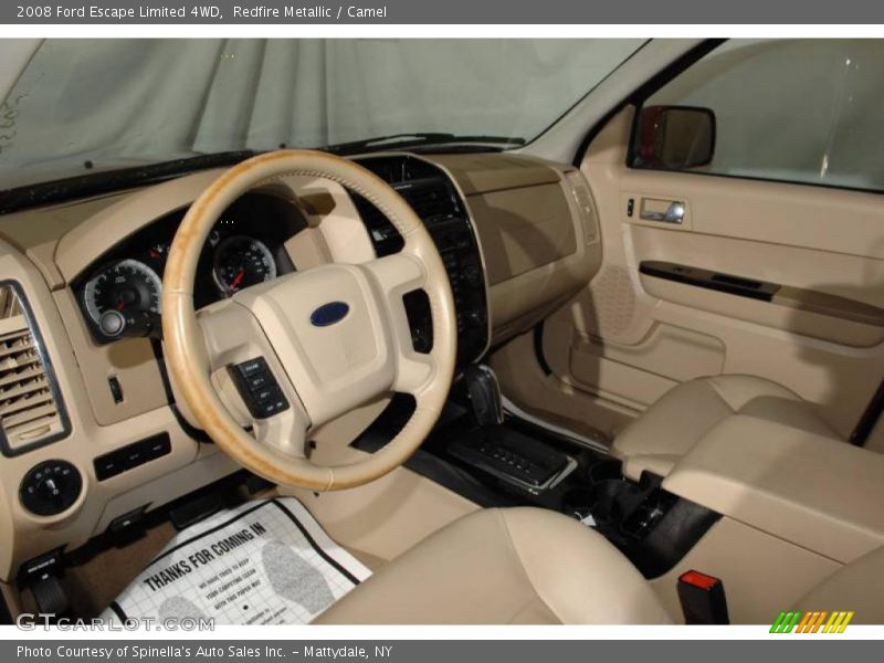 Redfire Metallic / Camel 2008 Ford Escape Limited 4WD