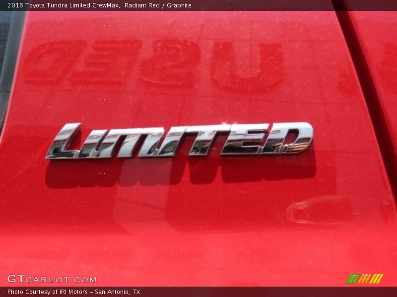 Radiant Red / Graphite 2016 Toyota Tundra Limited CrewMax