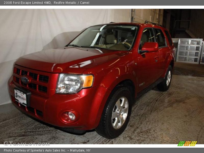 Redfire Metallic / Camel 2008 Ford Escape Limited 4WD