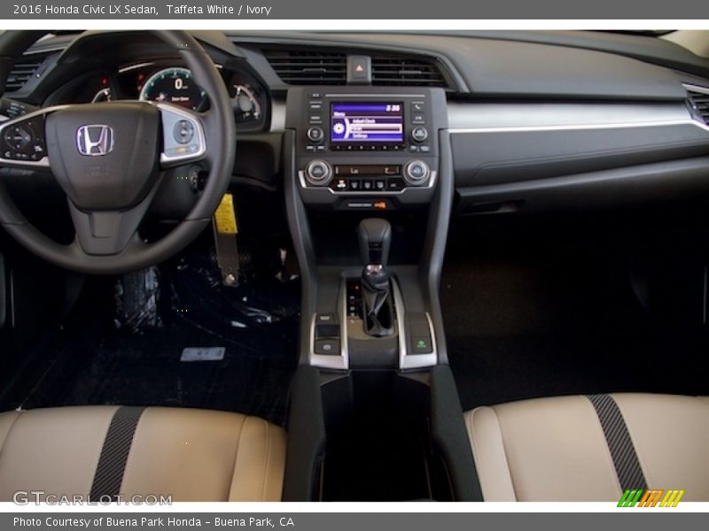 Taffeta White / Ivory 2016 Honda Civic LX Sedan