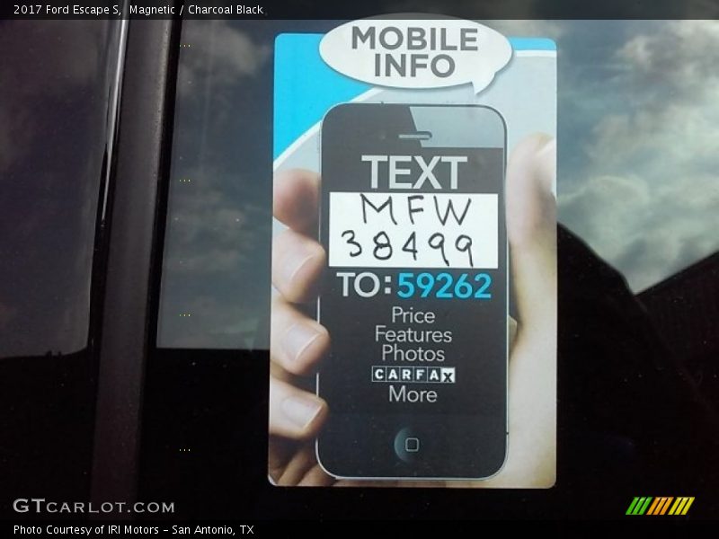 Magnetic / Charcoal Black 2017 Ford Escape S