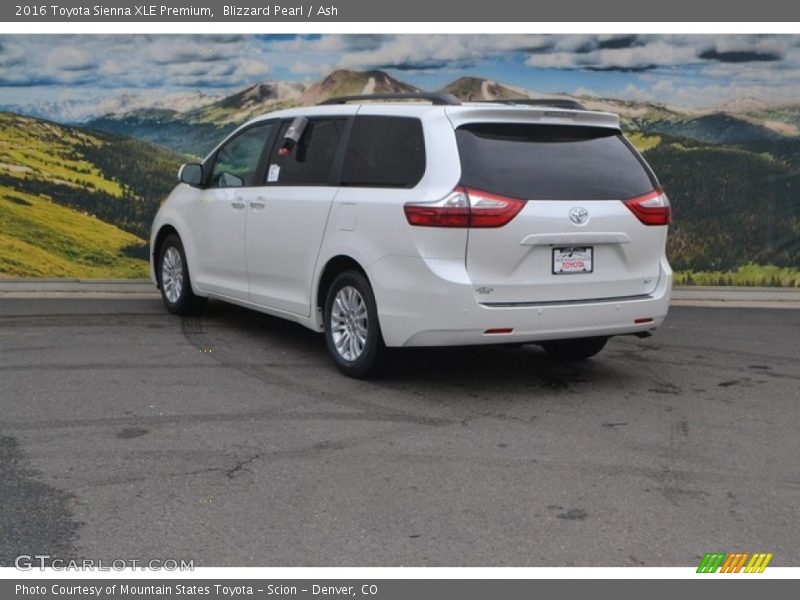 Blizzard Pearl / Ash 2016 Toyota Sienna XLE Premium