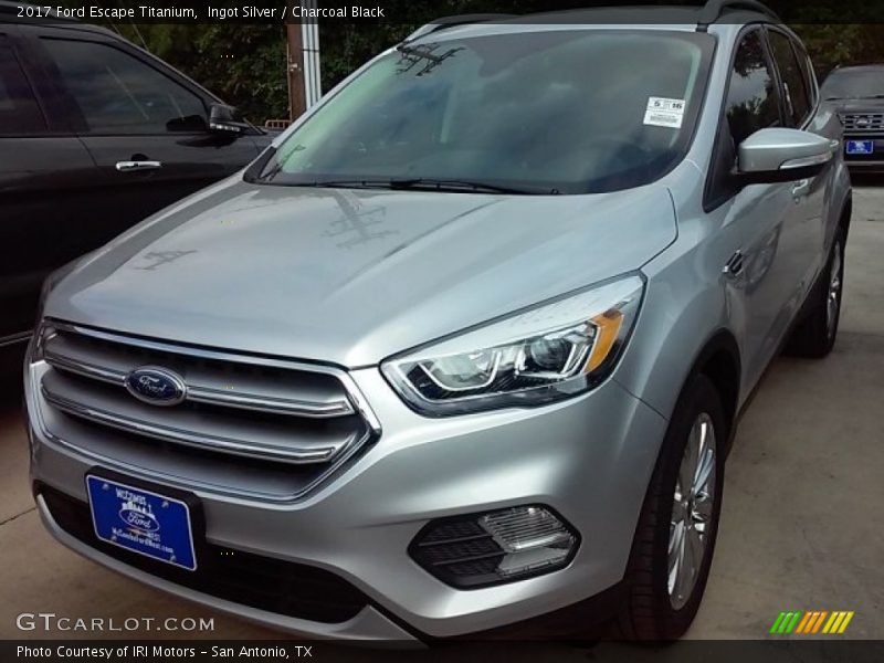 Ingot Silver / Charcoal Black 2017 Ford Escape Titanium