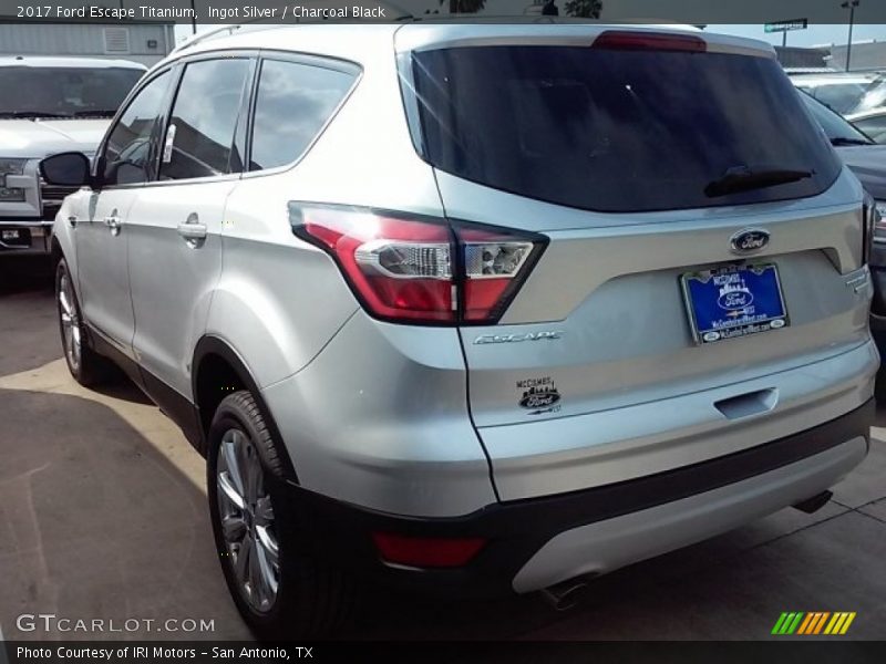 Ingot Silver / Charcoal Black 2017 Ford Escape Titanium