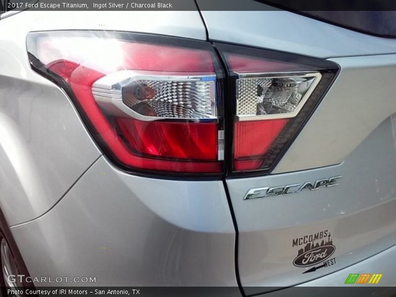 Ingot Silver / Charcoal Black 2017 Ford Escape Titanium