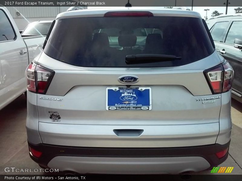 Ingot Silver / Charcoal Black 2017 Ford Escape Titanium