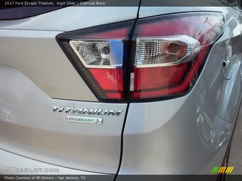 Ingot Silver / Charcoal Black 2017 Ford Escape Titanium