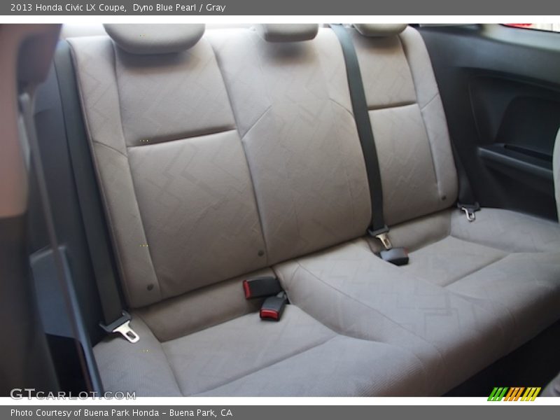 Dyno Blue Pearl / Gray 2013 Honda Civic LX Coupe