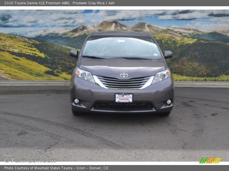 Predawn Gray Mica / Ash 2016 Toyota Sienna XLE Premium AWD