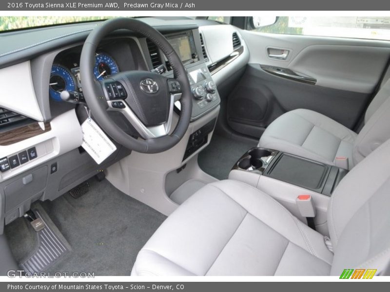 Predawn Gray Mica / Ash 2016 Toyota Sienna XLE Premium AWD