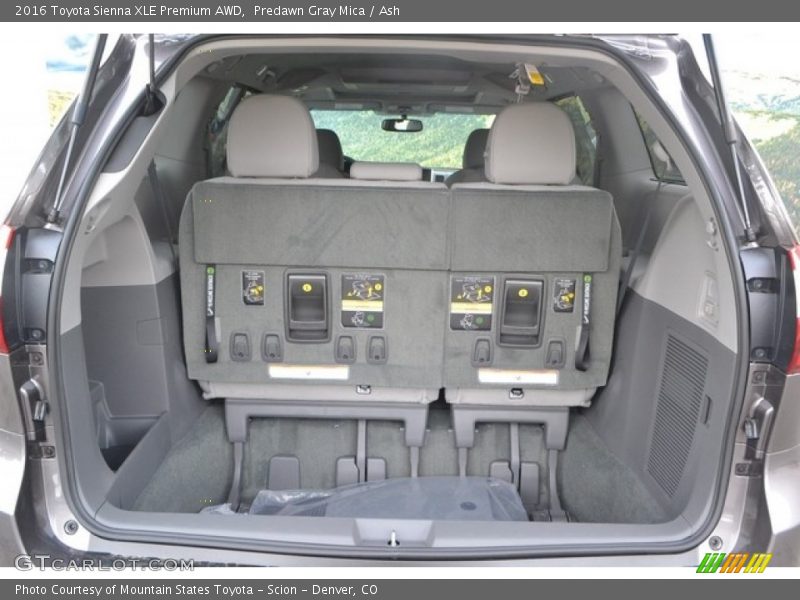 Predawn Gray Mica / Ash 2016 Toyota Sienna XLE Premium AWD