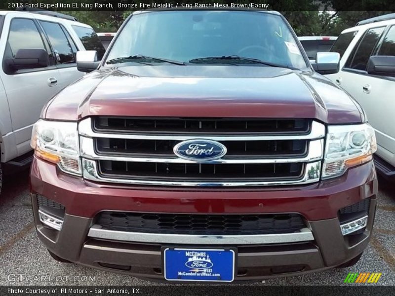 Bronze Fire Metallic / King Ranch Mesa Brown/Ebony 2016 Ford Expedition EL King Ranch
